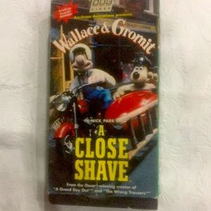 VTG. 1995 VHS#8399 video Tape. WALKACE & GROMIT. A CLOSE SHAVE.